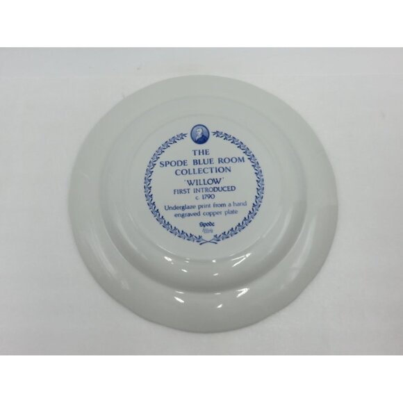 SPODE Blue Room Collection Plate WILLOW Underglaze Print 10.5 Inches Porcelain - Picture 10 of 10